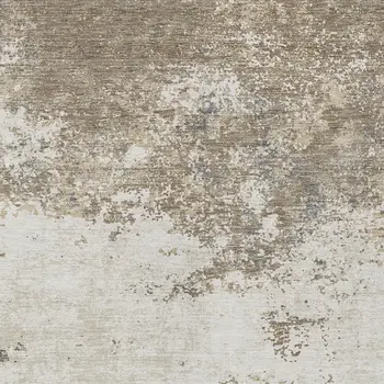 5' X 8' Taupe And Beige Abstract Washable Indoor Outdoor Area Rug