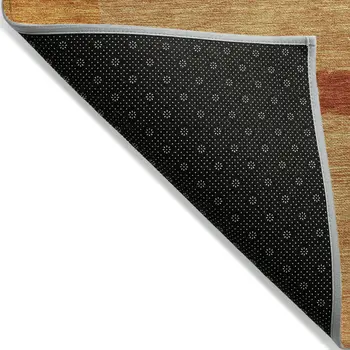 9' X 12' Copper Gray And Burgundy Abstract Washable Indoor Outdoor Area Rug