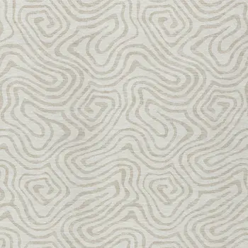 9' X 12' Ivory And Beige Abstract Washable Indoor Outdoor Area Rug