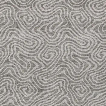 3' X 5' Taupe And Gray Abstract Washable Indoor Outdoor Area Rug