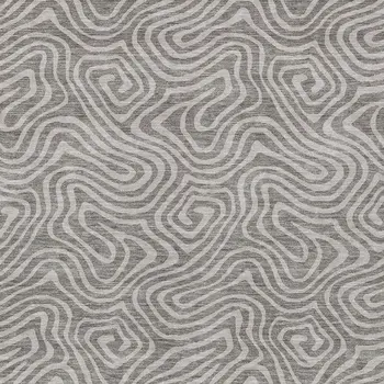 5' X 8' Taupe And Gray Abstract Washable Indoor Outdoor Area Rug