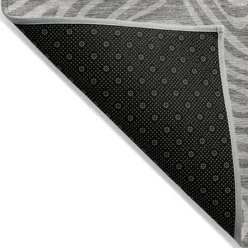 8' X 10' Taupe And Gray Abstract Washable Indoor Outdoor Area Rug