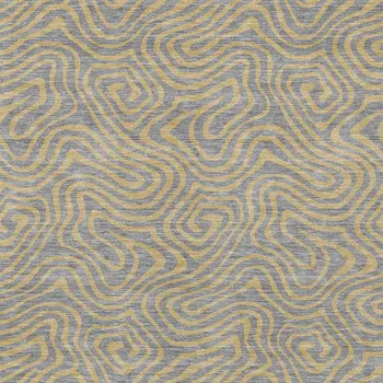 3' X 5' Gray And Beige Abstract Washable Indoor Outdoor Area Rug