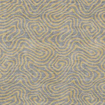 8' X 10' Gray And Beige Abstract Washable Indoor Outdoor Area Rug