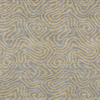 10' X 14' Gray And Beige Abstract Washable Indoor Outdoor Area Rug