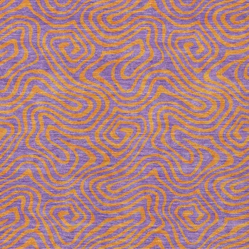 8' X 10' Purple And Copper Abstract Washable Indoor Outdoor Area Rug
