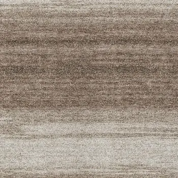3' X 5' Brown And Beige Abstract Washable Indoor Outdoor Area Rug
