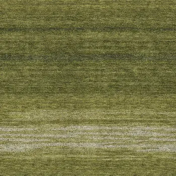 9' X 12' Olive Green And Beige Abstract Washable Indoor Outdoor Area Rug