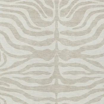 5' X 8' Beige And Tan Animal Print Washable Indoor Outdoor Area Rug