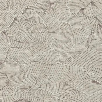 3' X 5' Beige And Tan Abstract Washable Indoor Outdoor Area Rug