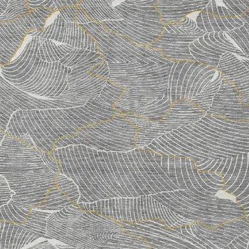 3' X 5' Gray Brown And Ivory Abstract Washable Indoor Outdoor Area Rug