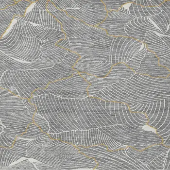 5' X 8' Gray Brown And Ivory Abstract Washable Indoor Outdoor Area Rug