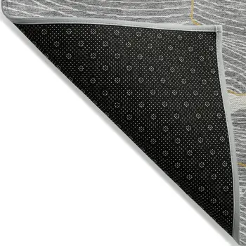 8' Gray Brown And Ivory Round Abstract Washable Indoor Outdoor Area Rug