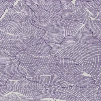 3' X 5' Purple And Ivory Abstract Washable Indoor Outdoor Area Rug