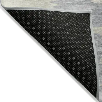 9' X 12' Beige Brown And Gray Abstract Washable Indoor Outdoor Area Rug