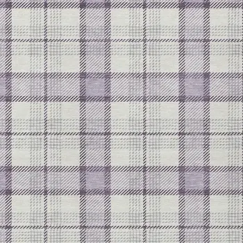 5' X 8' Lavender Purple And Gray Plaid Washable Indoor Outdoor Area Rug