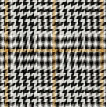 8' X 10' Black Gold And Ivory Plaid Washable Indoor Outdoor Area Rug