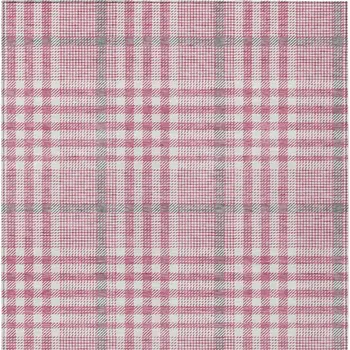 5' X 8' Blush Gray And Ivory Plaid Washable Indoor Outdoor Area Rug