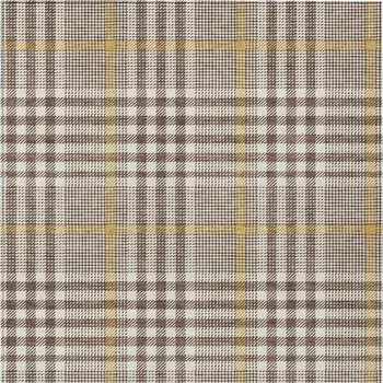 5' X 8' Brown And Beige Plaid Washable Indoor Outdoor Area Rug