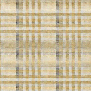 3' X 5' Gold Gray And Beige Plaid Washable Indoor Outdoor Area Rug