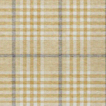 10' X 14' Gold Gray And Beige Plaid Washable Indoor Outdoor Area Rug