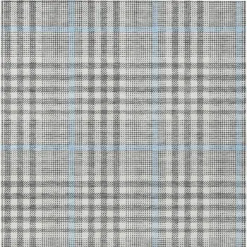 8' X 10' Gray Blue And Beige Plaid Washable Indoor Outdoor Area Rug