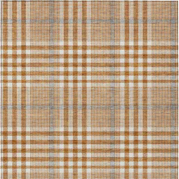3' X 5' Brown Beige And Beige Plaid Washable Indoor Outdoor Area Rug