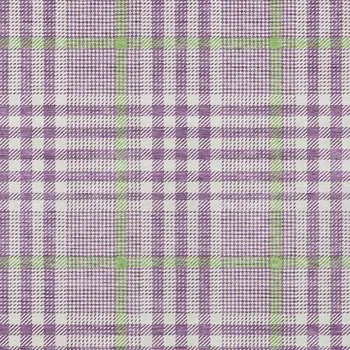 5' X 8' Purple Green And Ivory Plaid Washable Indoor Outdoor Area Rug