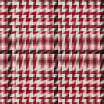 3' X 5' Red Black And Ivory Plaid Washable Indoor Outdoor Area Rug