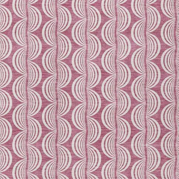 10' X 14' Blush And Beige Ogee Washable Indoor Outdoor Area Rug