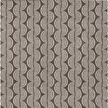 3' X 5' Brown And Beige Ogee Washable Indoor Outdoor Area Rug