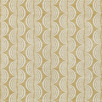 10' X 14' Gold And Beige Ogee Washable Indoor Outdoor Area Rug