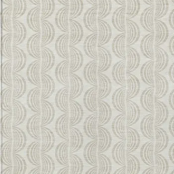 3' X 5' Ivory And Beige Ogee Washable Indoor Outdoor Area Rug