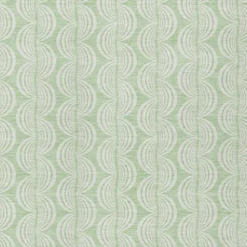 9' X 12' Mint Green And Beige Ogee Washable Indoor Outdoor Area Rug