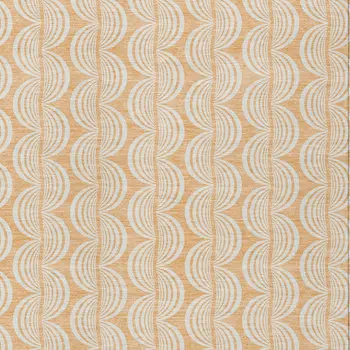 3' X 5' Peach And Beige Ogee Washable Indoor Outdoor Area Rug