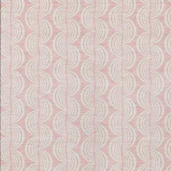5' X 8' Pink And Gray Ogee Washable Indoor Outdoor Area Rug