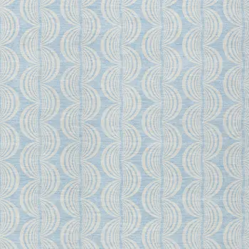 10' X 14' Sky Blue And Beige Ogee Washable Indoor Outdoor Area Rug