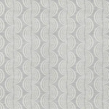 9' X 12' Silver And Ivory Ogee Washable Indoor Outdoor Area Rug
