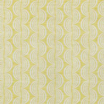 5' X 8' Yellow And Beige Ogee Washable Indoor Outdoor Area Rug