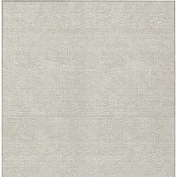 3' X 5' Beige And Ivory Geometric Washable Indoor Outdoor Area Rug