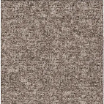 3' X 5' Brown And Ivory Geometric Washable Indoor Outdoor Area Rug