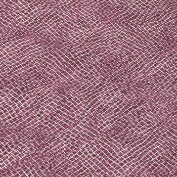 8' Eggplant And Ivory Round Geometric Washable Indoor Outdoor Area Rug