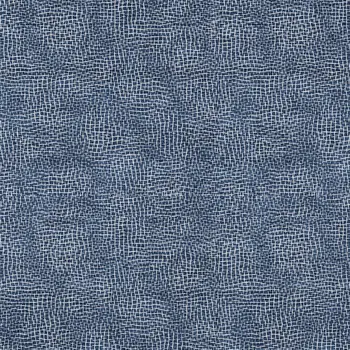 8' X 10' Navy Blue And Ivory Geometric Washable Indoor Outdoor Area Rug