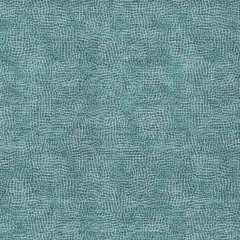8' X 10' Teal Blue And Ivory Geometric Washable Indoor Outdoor Area Rug