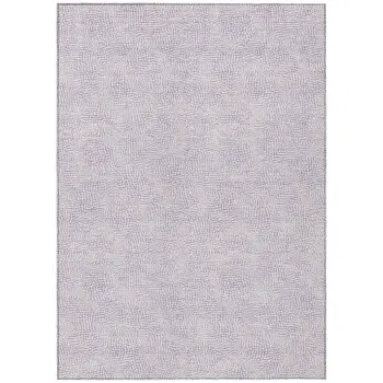 3' X 5' Lavender And Purple Geometric Washable Indoor Outdoor Area Rug