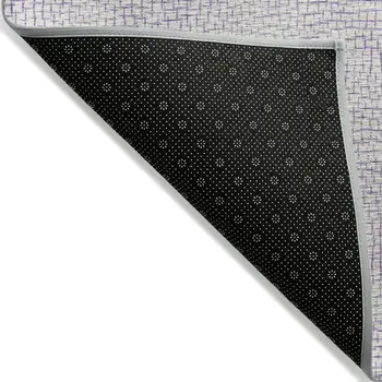 3' X 5' Lavender And Purple Geometric Washable Indoor Outdoor Area Rug