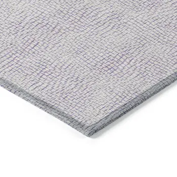 3' X 5' Lavender And Purple Geometric Washable Indoor Outdoor Area Rug