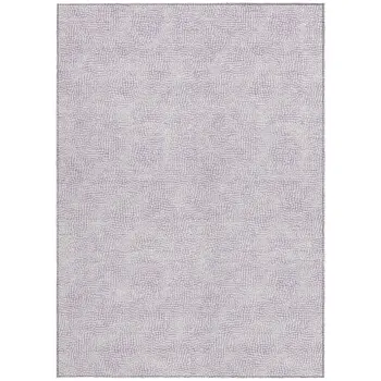 3' X 5' Lavender And Purple Geometric Washable Indoor Outdoor Area Rug