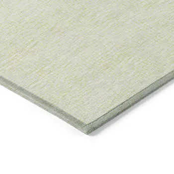 9' X 12' Yellow And Beige Geometric Washable Indoor Outdoor Area Rug