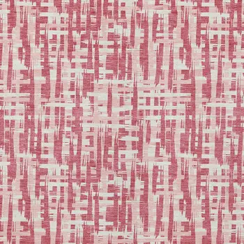 3' X 5' Blush Pink And Beige Abstract Washable Indoor Outdoor Area Rug